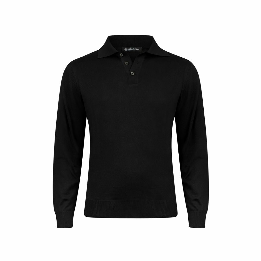 Classic Cashmere Knit Polo Shirt – Modern Refined Style
