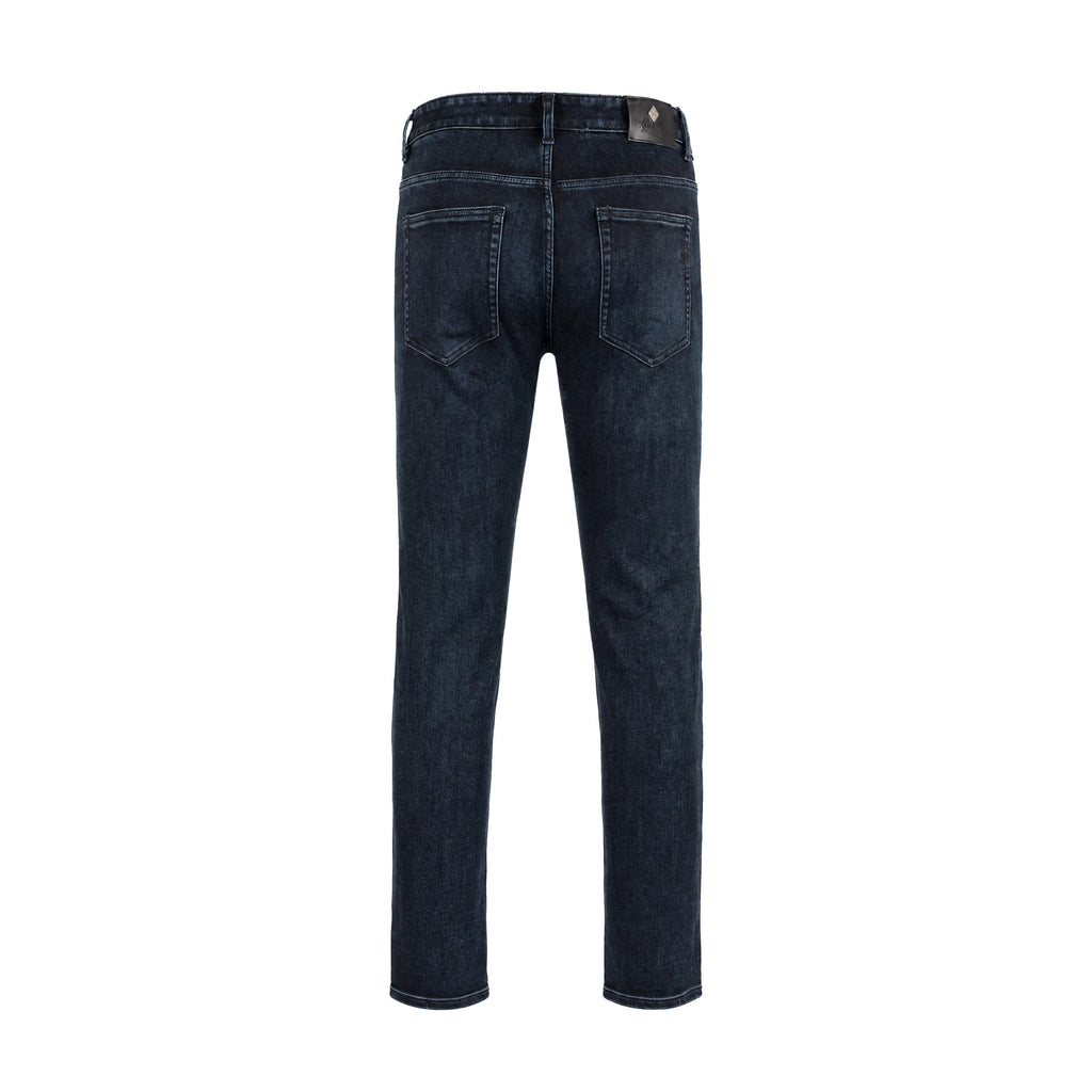 100% Cotton Jeans Leisure Fit - Blue Black