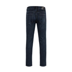 100% Cotton Jeans Leisure Fit - Blue Black