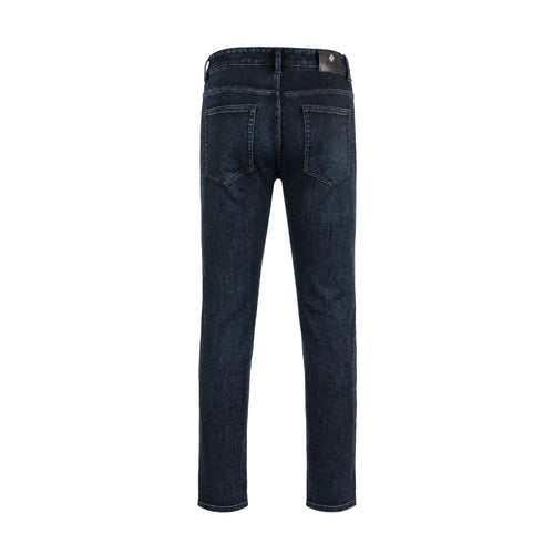 100% Cotton Jeans Leisure Fit - Blue Black