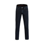 100% Cotton Jeans Leisure Fit - Blue Black