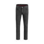 100% Cotton Jeans Leisure Fit - Dark Grey