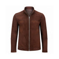 Brown Double Face Nubuck Leather Jacket NLJ002