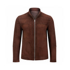 Brown Double Face Nubuck Leather Jacket NLJ002