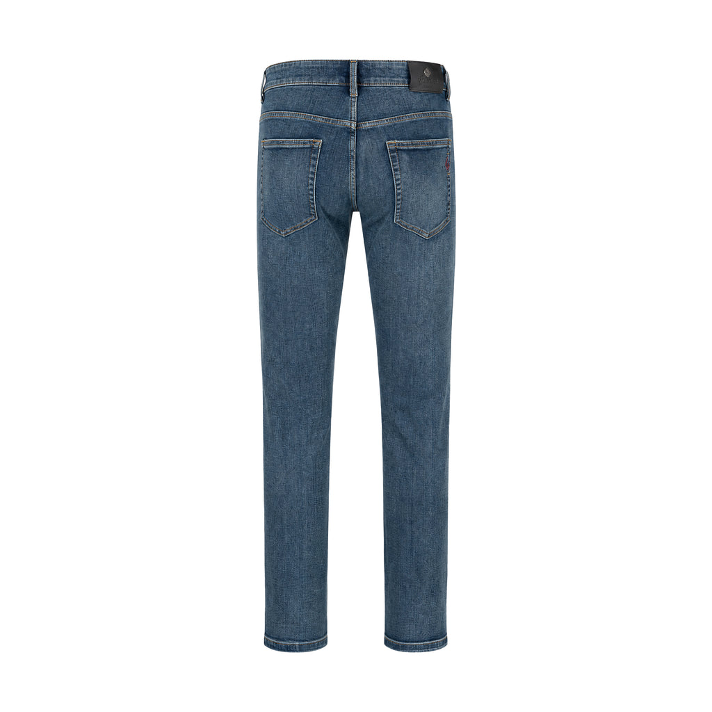 100% Cotton Jeans Leisure Fit - Wash Blue