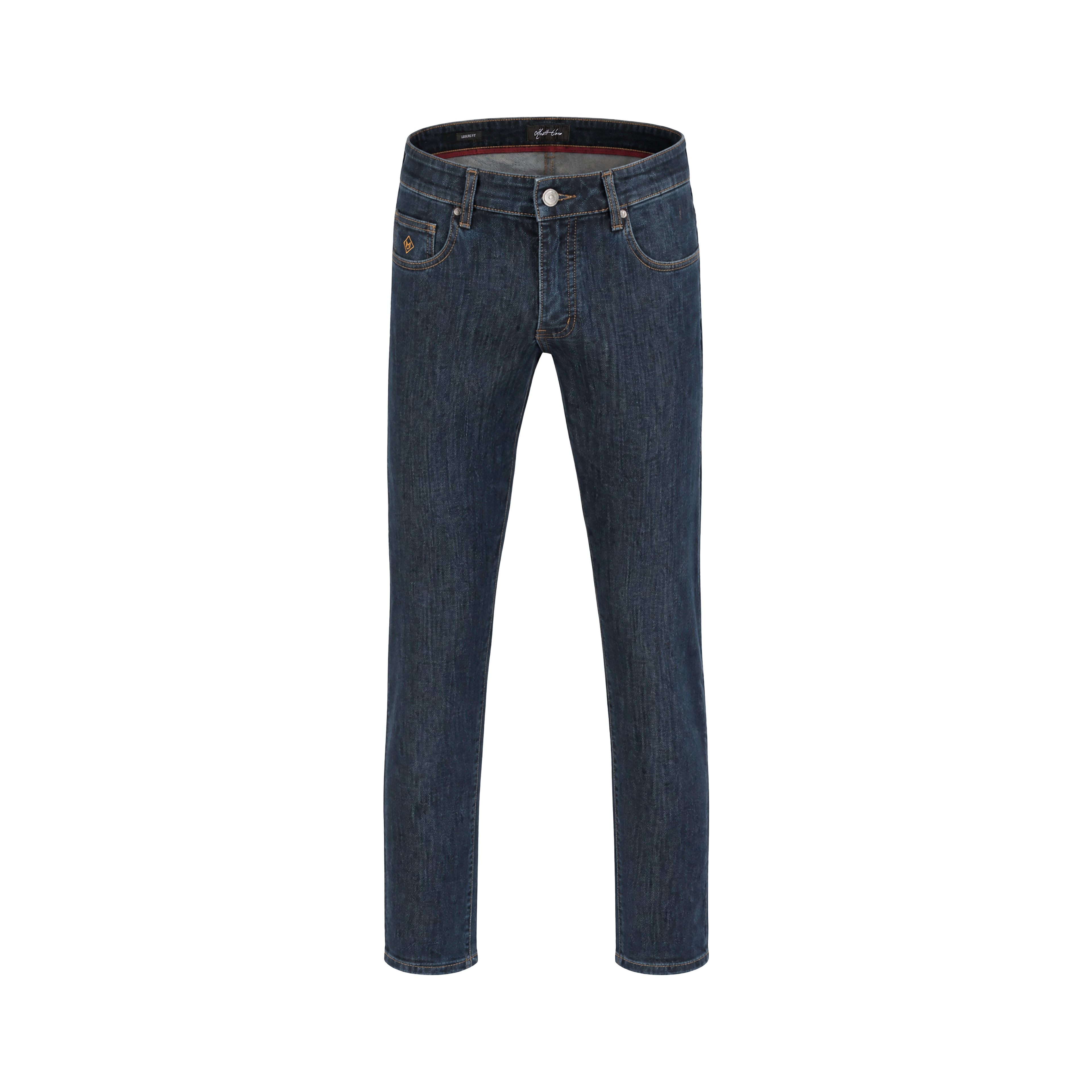 100% Cotton Jeans Leisure Fit - Navy