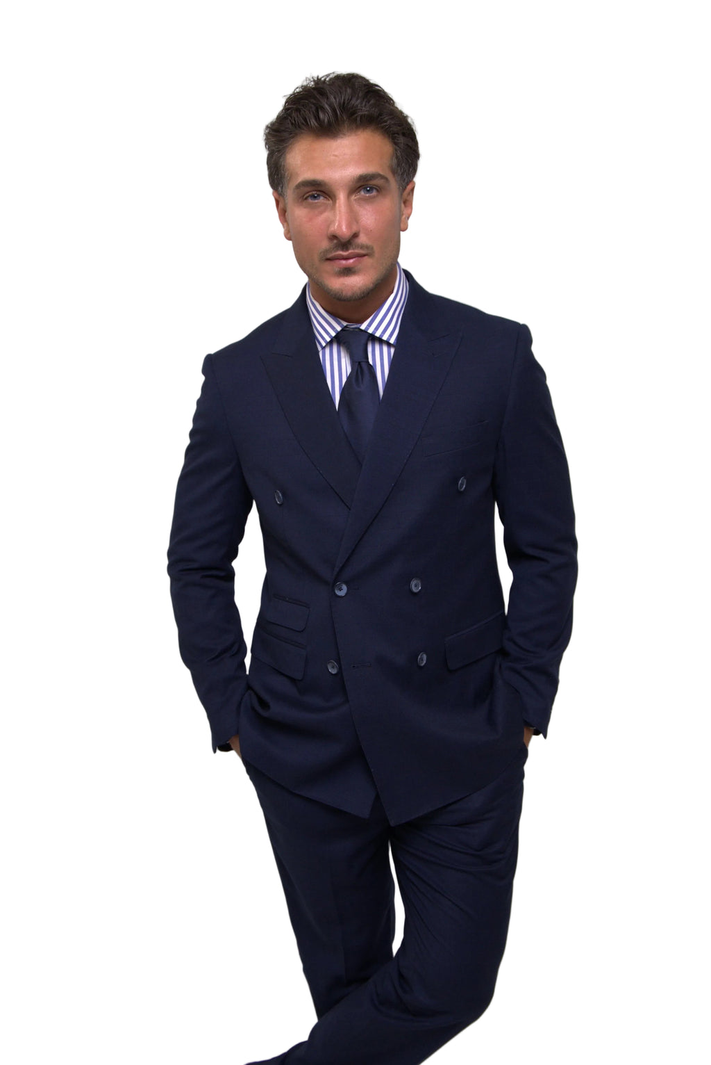 Wool Dubetti Suit Navy .SDB026
