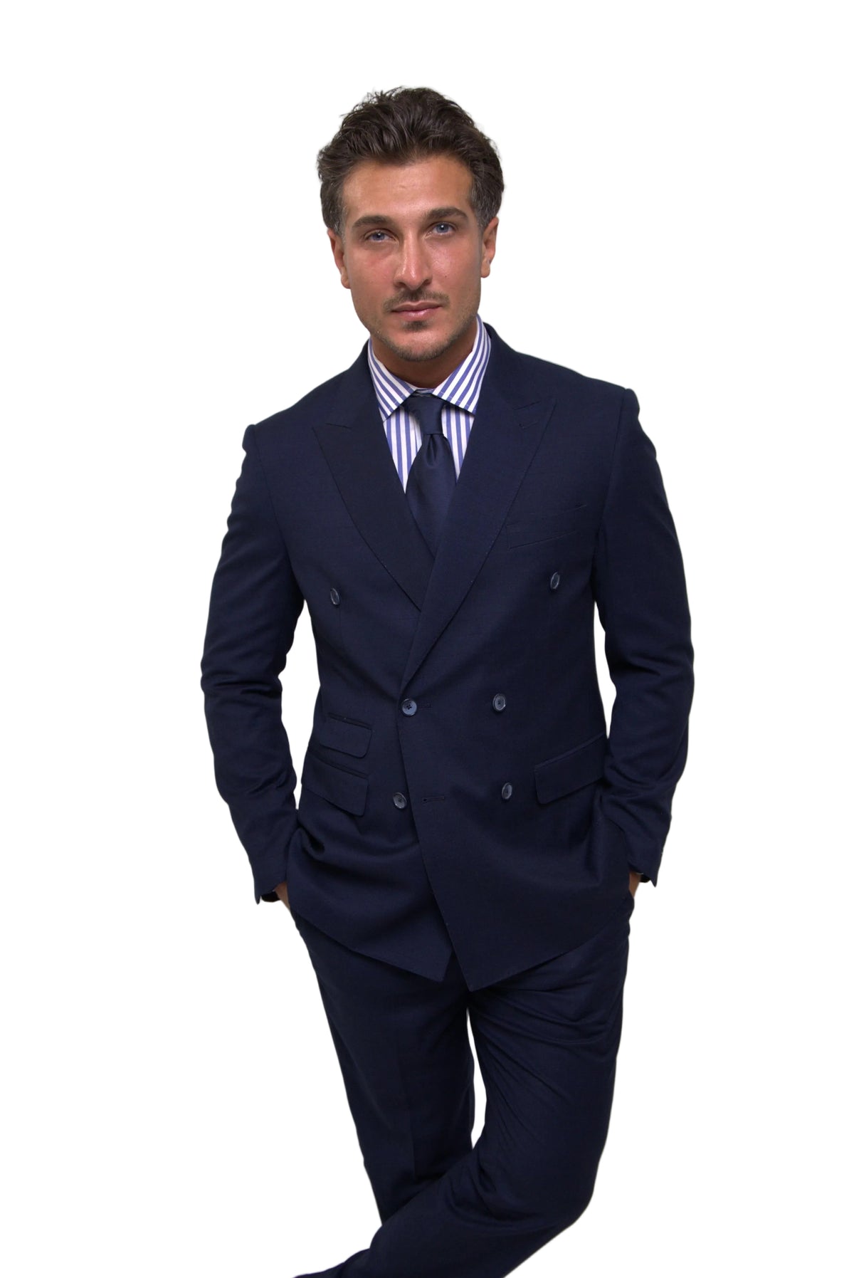 Wool Dubetti Suit Navy .SDB026