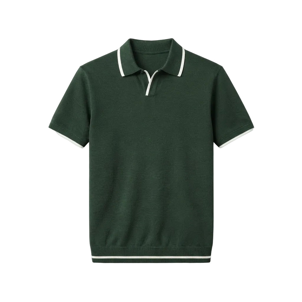 Premium Green Mercerized Polo.001
