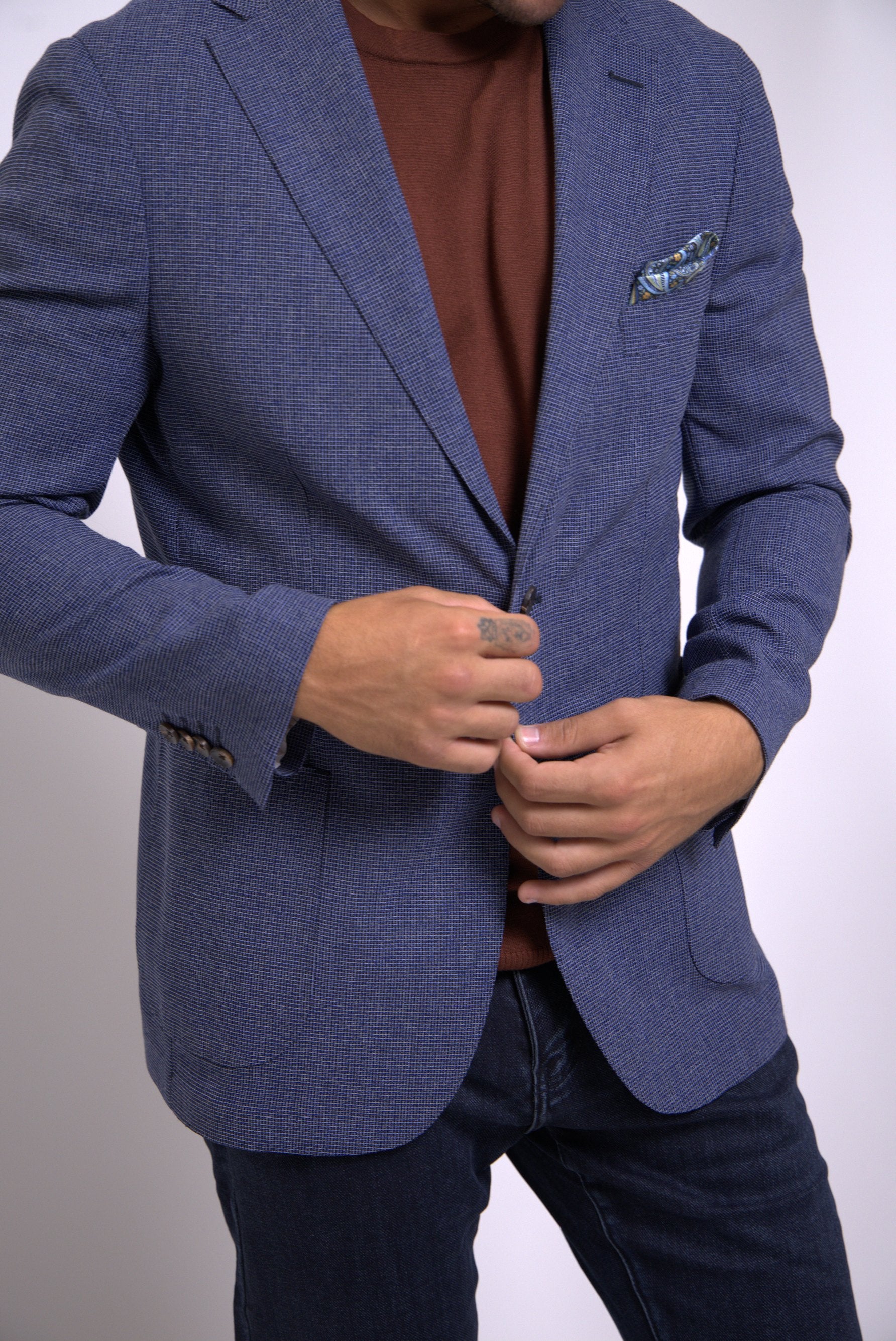 Vitale Barberis Blazer Light Blue -BL016