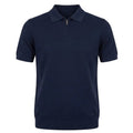 Navy Half zip bamboo Polo Shirt | Soft, Sustainable & Moisture-Wicking.BP-002