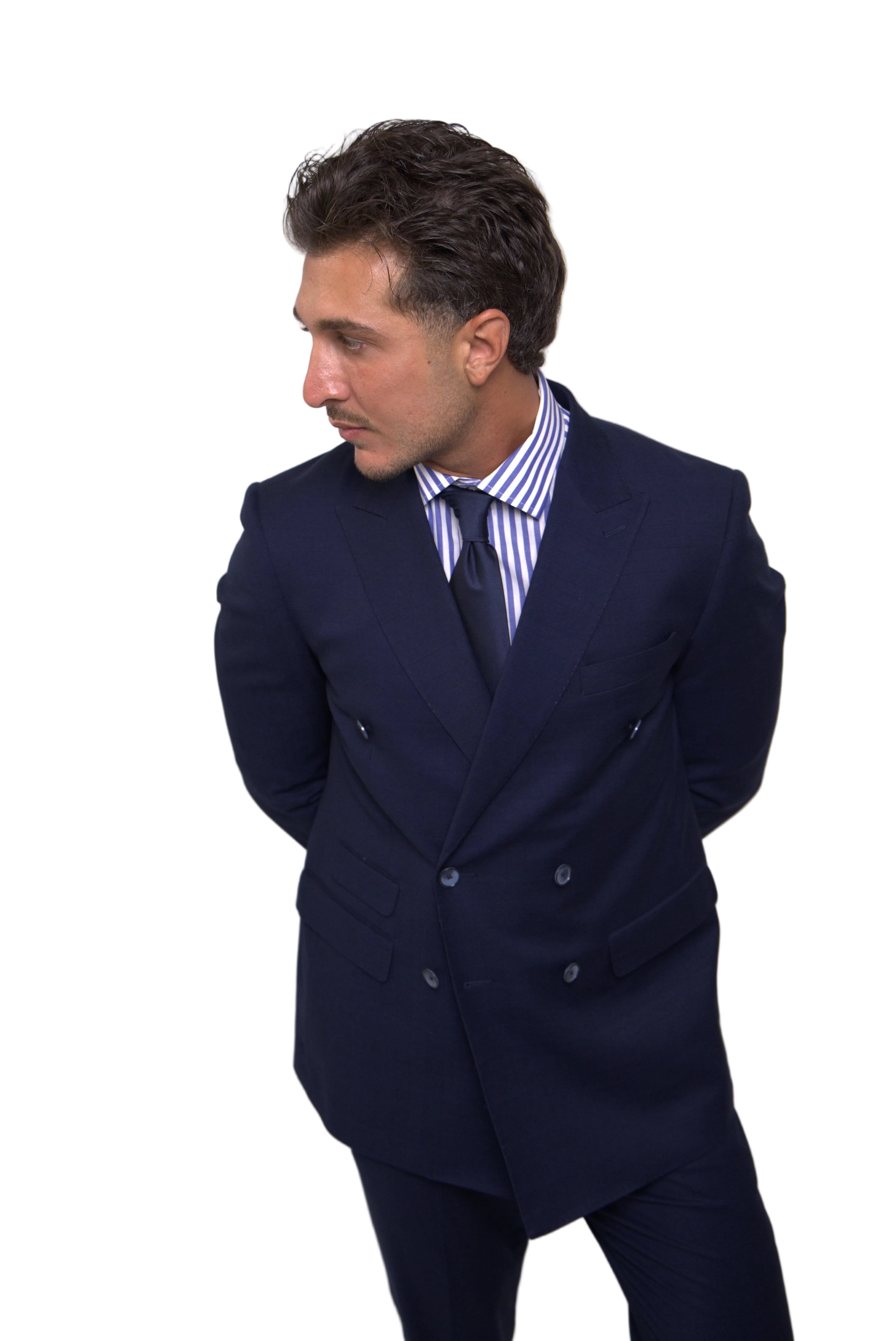 Wool Dubetti Suit Navy .SDB026