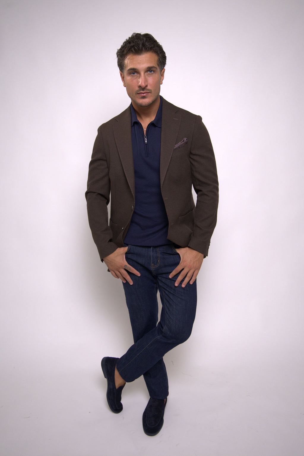Vitale Barberis Blazer Coffee -BL015