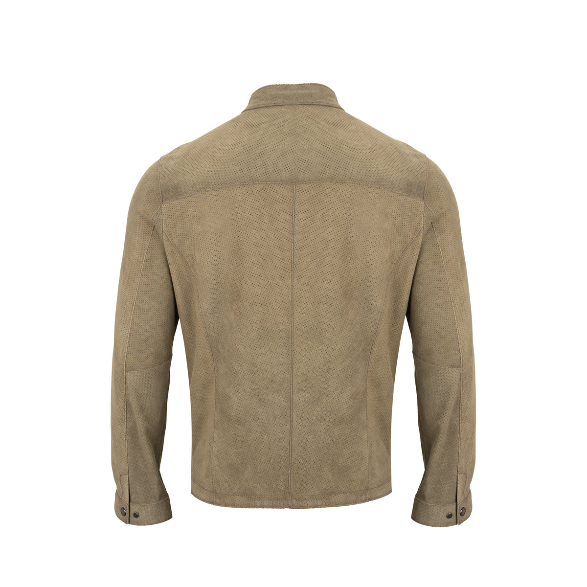 Khaki Nubuck Leather Jacket NLJ001