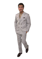 Wool Dubetti Suit Pearl .SDB026