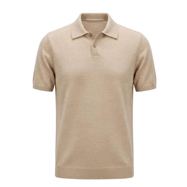 Beige Men’s Bamboo Polo Shirt | Soft, Sustainable & Moisture-Wicking.BP-003