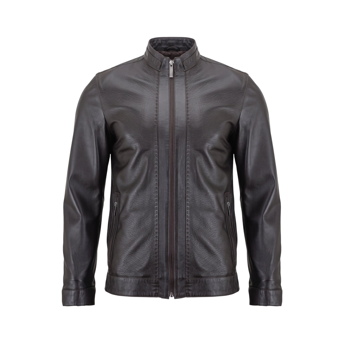 Brown Leather Jacket LJ-004