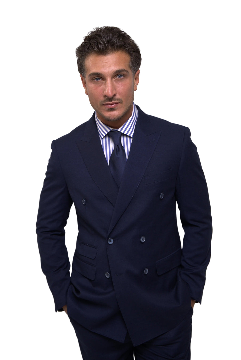 Wool Dubetti Suit Navy .SDB026