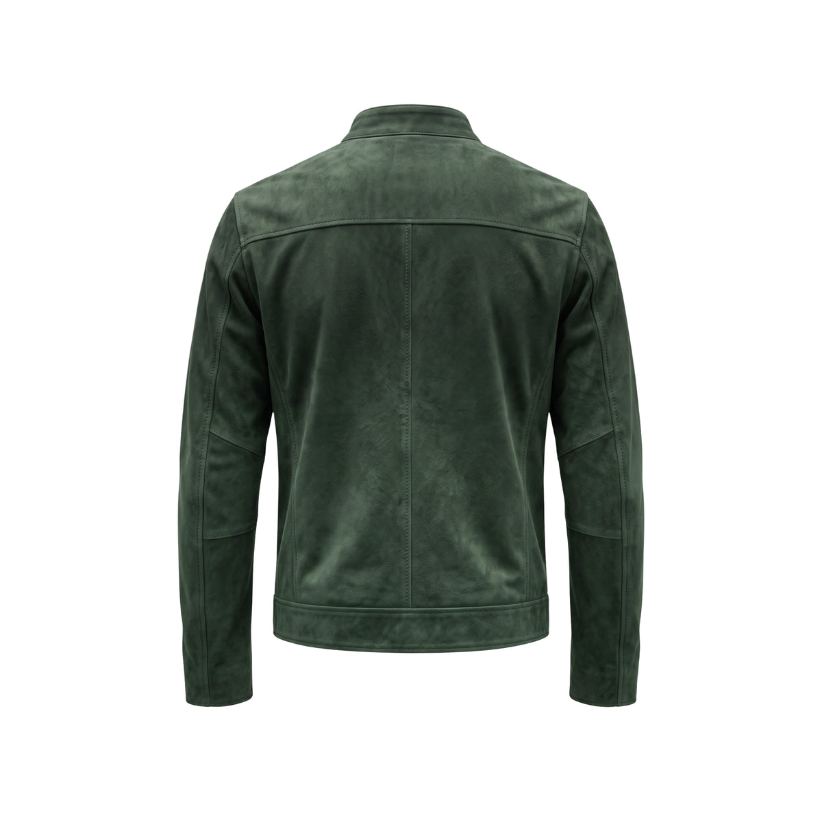 Green Double face Nubuck Leather Jacket NLJ002