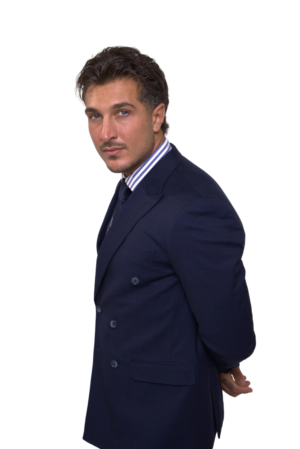Wool Dubetti Suit Navy .SDB026