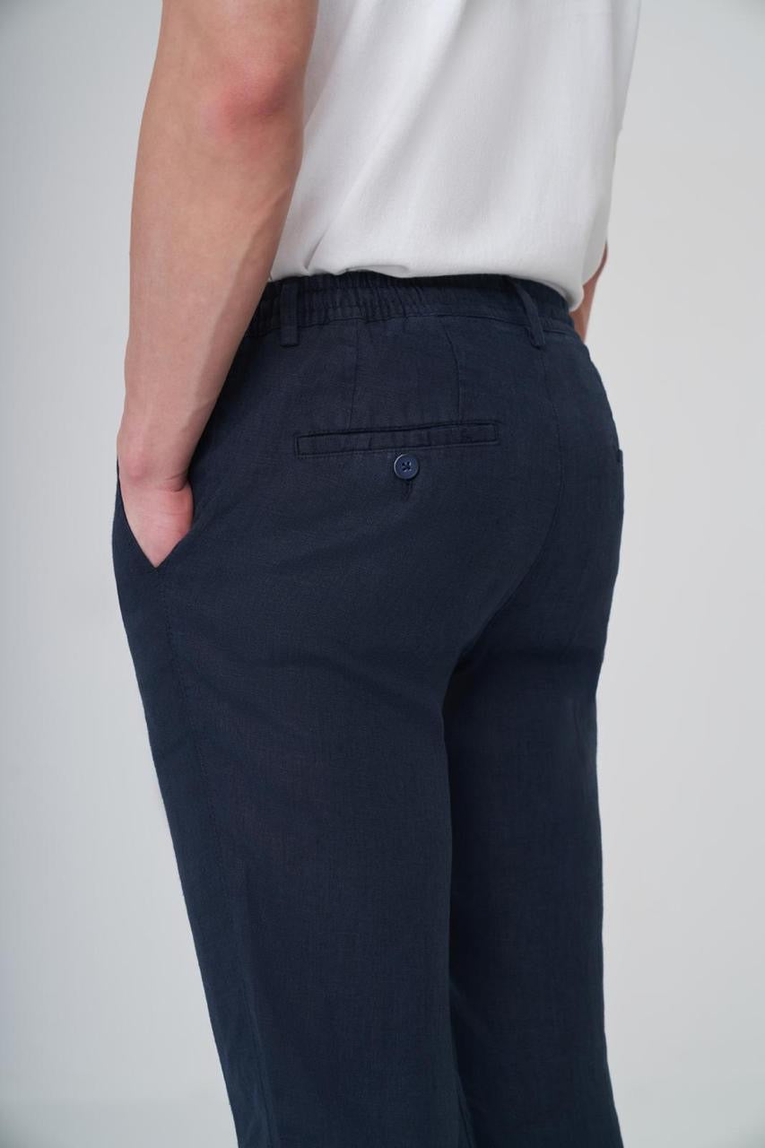 Navy Linen Pant LNP-002