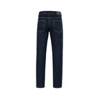 100% Cotton Jeans Leisure Fit - Dark Navy