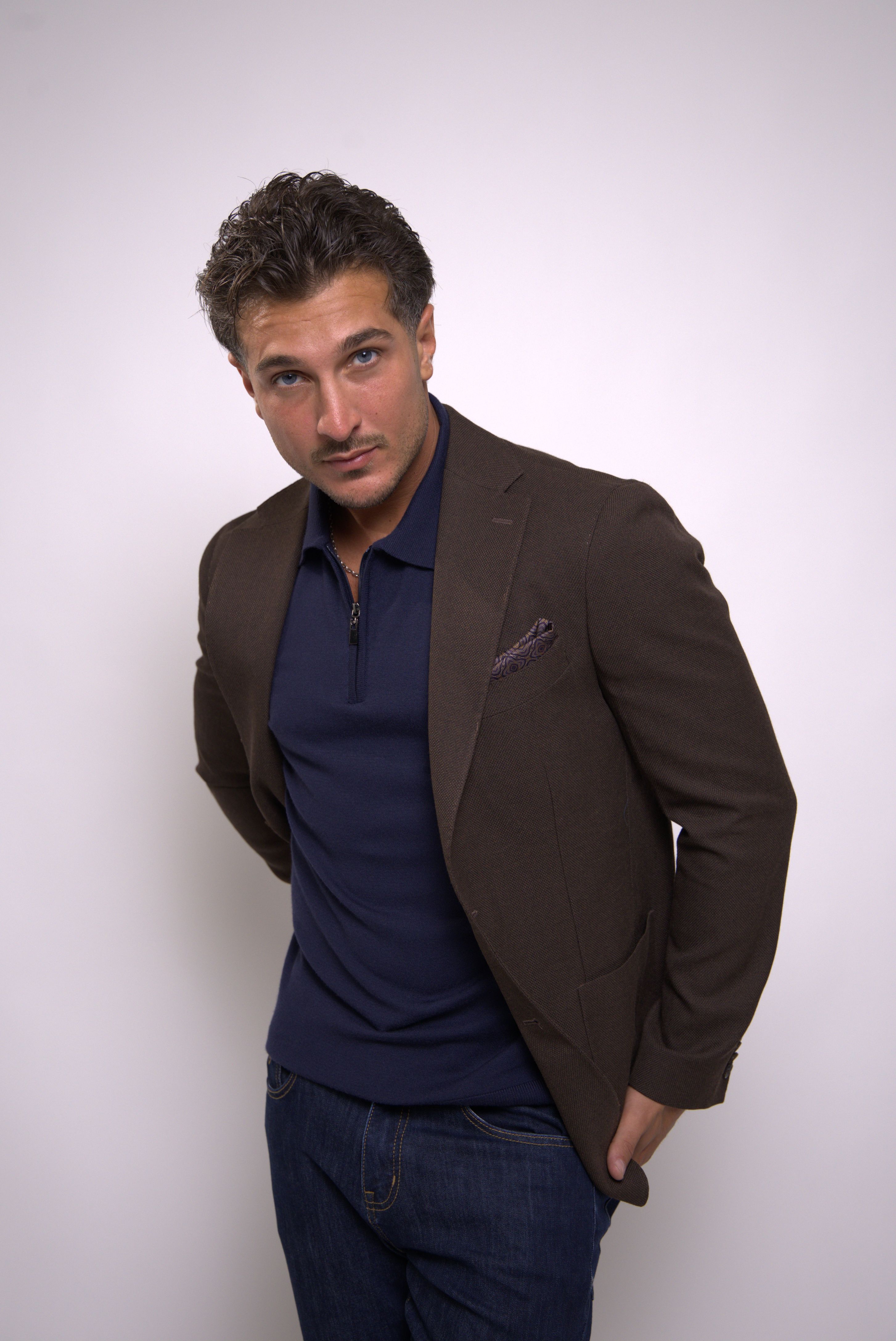 Vitale Barberis Blazer Coffee -BL015