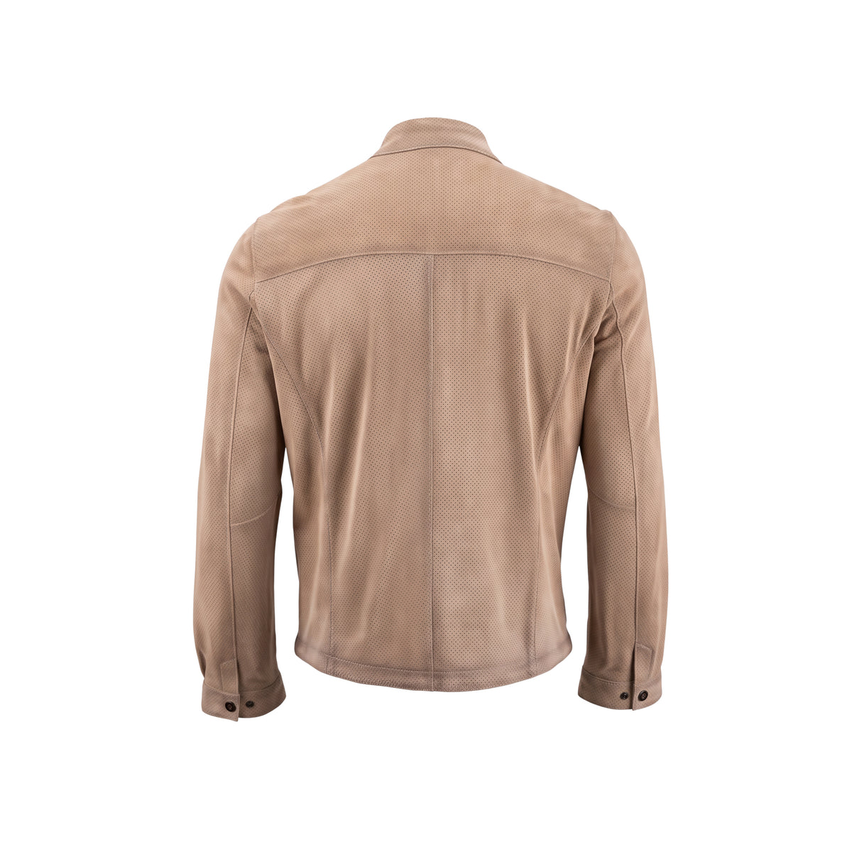Beige Nubuck Leather Jacket NLJ001