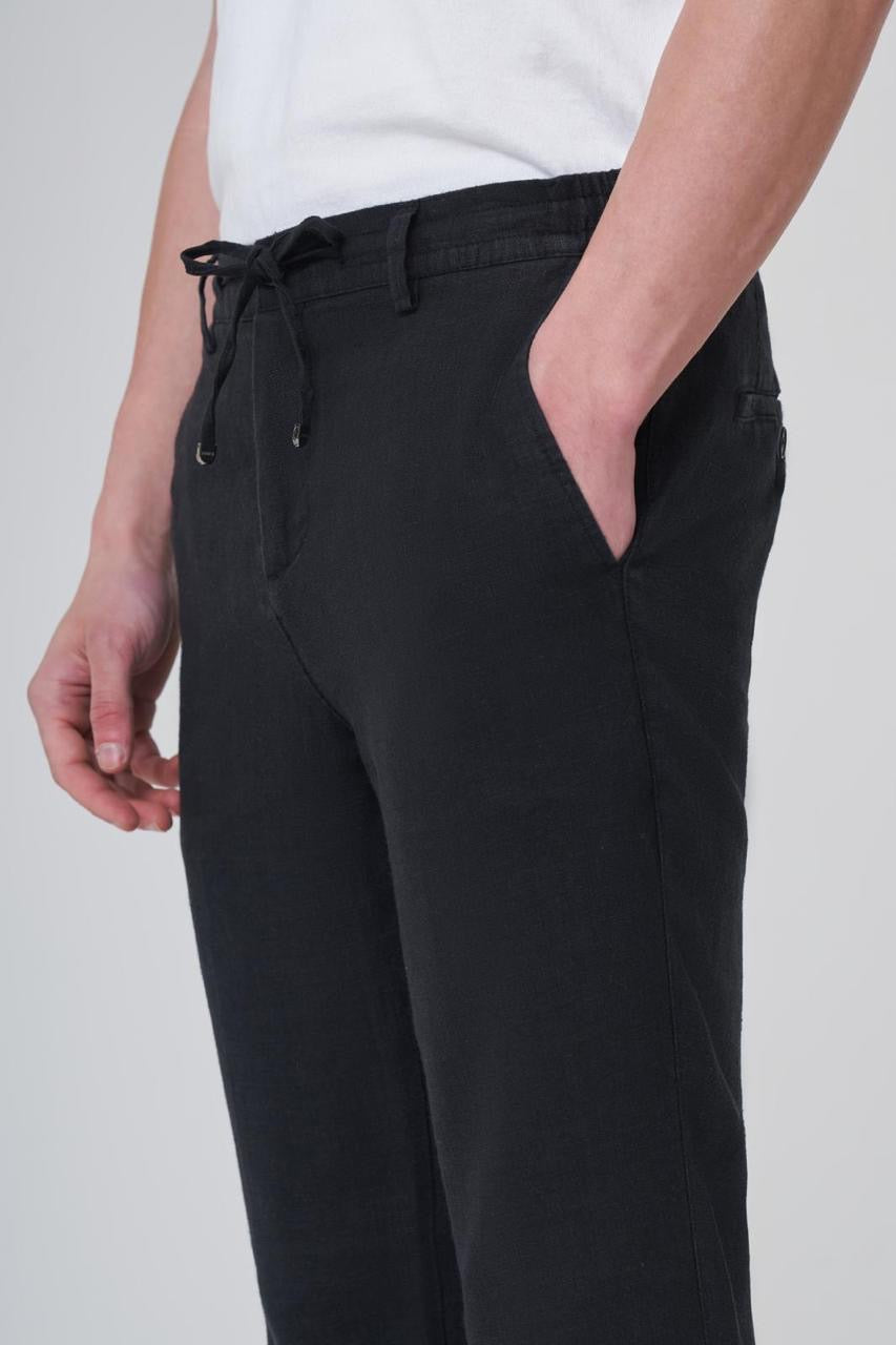 Black Linen Pant LNP-002