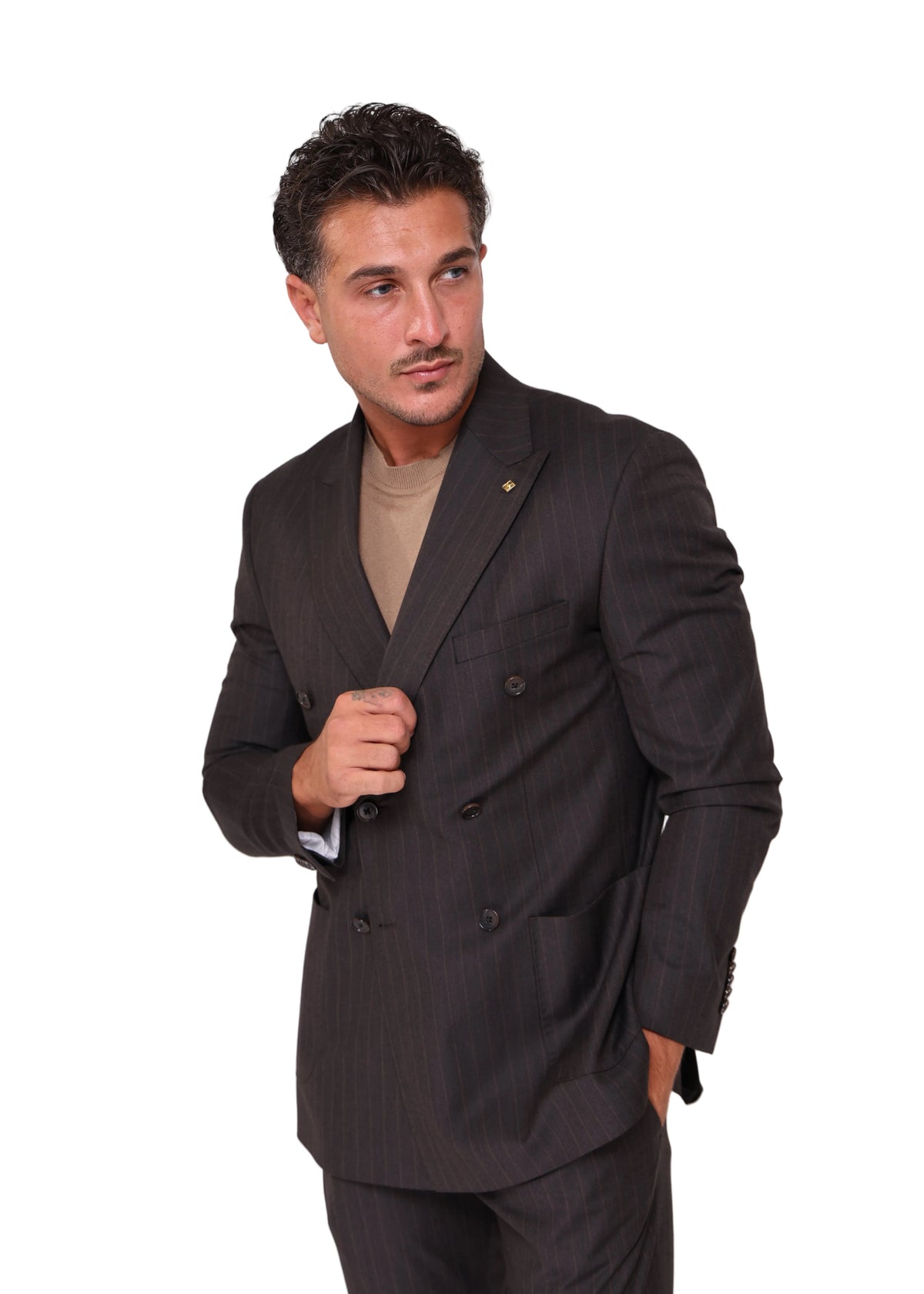 Wool Dubetti Suit St.Brown .SDB020