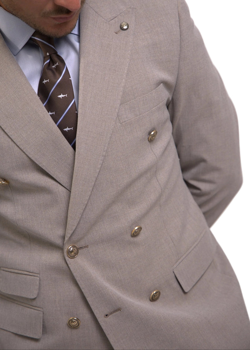Wool Dubetti Suit Beige .SDB026