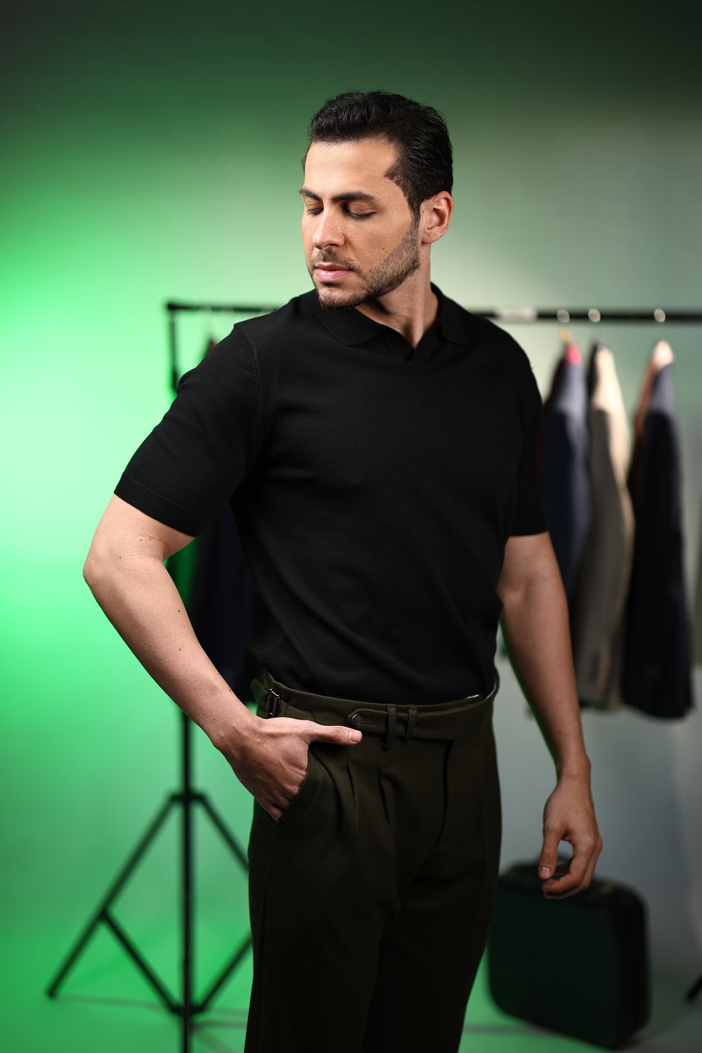 Bamboo Black Polo Shirt – Ultra Soft, Breathable & Eco-Friendly Premium Polo.001