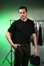 Bamboo Black Polo Shirt – Ultra Soft, Breathable & Eco-Friendly Premium Polo.001