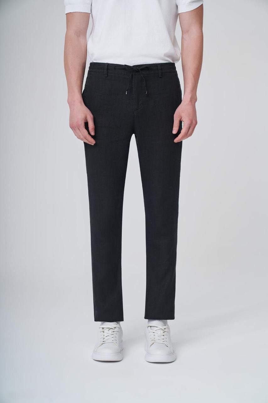 Black Linen Pant LNP-002