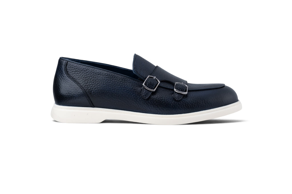 Dark Navy Leather Loafer LEL-001