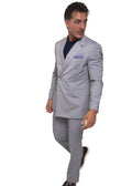 Wool Dubetti Suit Silver .SDB026