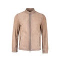 Beige Nubuck Leather Jacket NLJ001