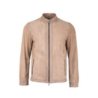 Beige Nubuck Leather Jacket NLJ001