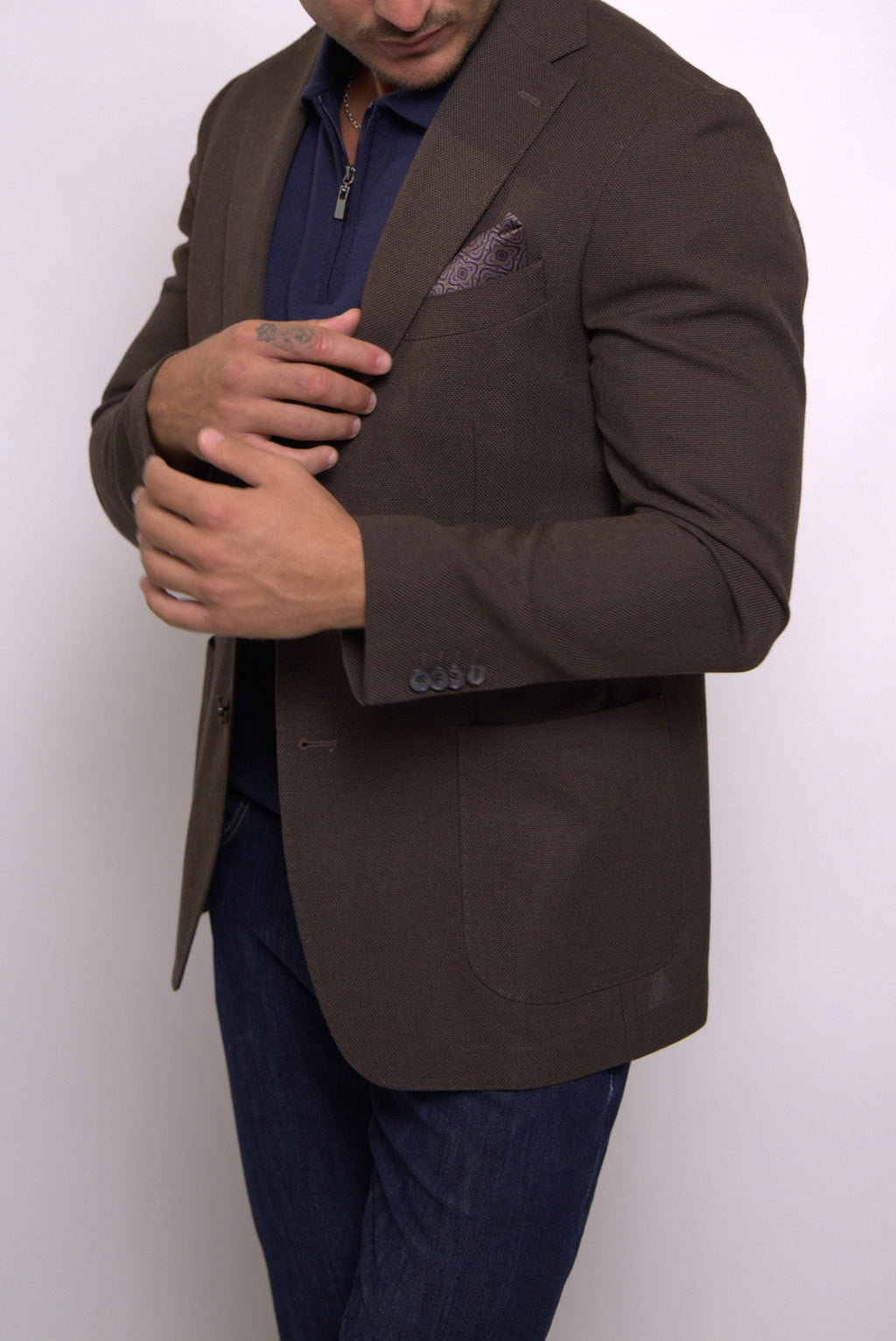 Vitale Barberis Blazer Coffee -BL015