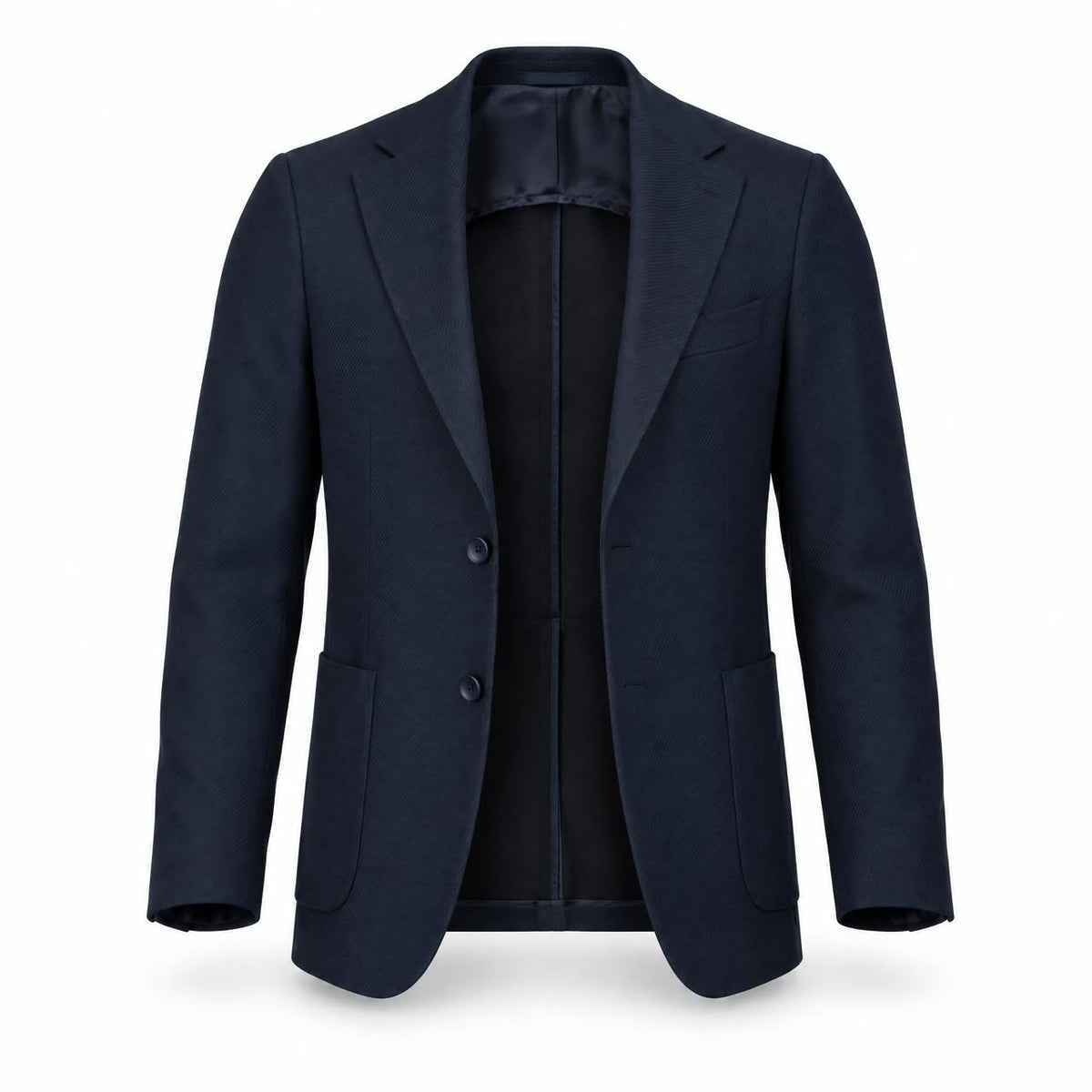 Navy Wool Blazer .BL018