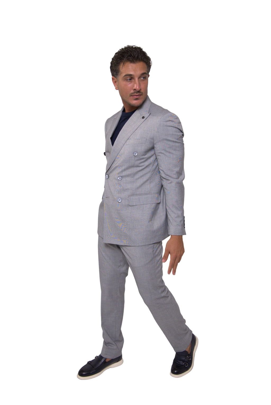 Wool Dubetti Suit Silver .SDB026