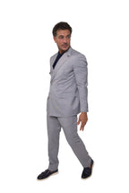 Wool Dubetti Suit Silver .SDB026