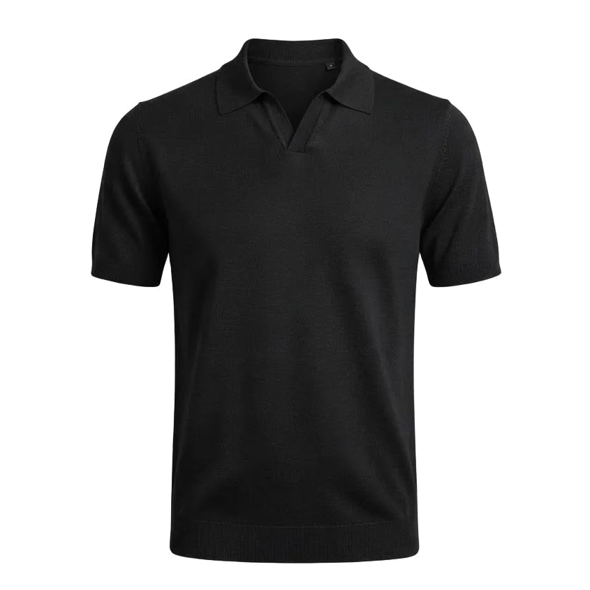 Bamboo Black Polo Shirt – Ultra Soft, Breathable & Eco-Friendly Premium Polo.BP-001