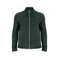 Green Double face Nubuck Leather Jacket NLJ002