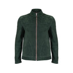 Green Double face Nubuck Leather Jacket NLJ002