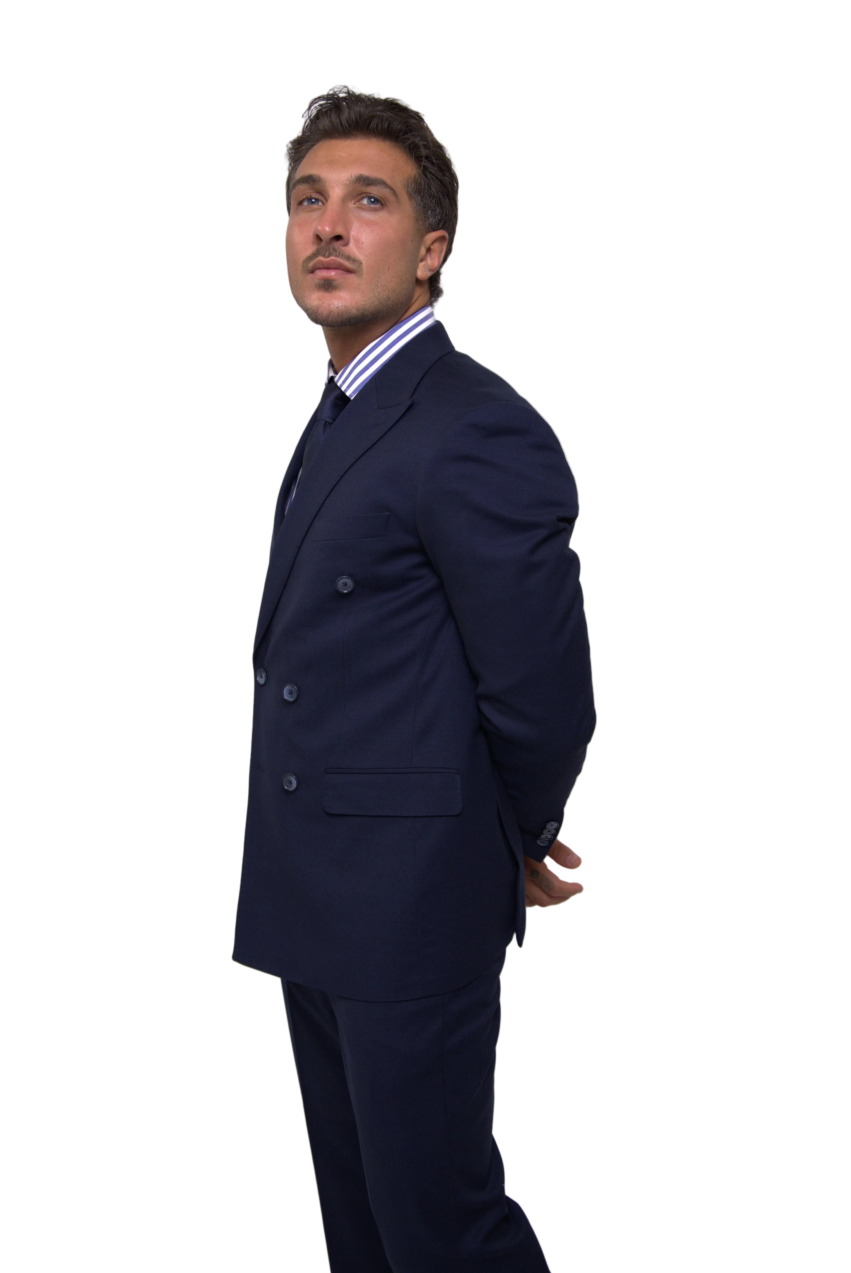 Wool Dubetti Suit Navy .SDB026