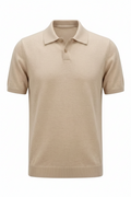Beige Men’s Bamboo Polo Shirt | Soft, Sustainable & Moisture-Wicking.BP-003
