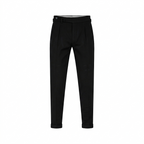 Premium Black Italian Wool Pants for Men