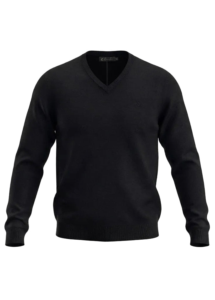 V-Neck SWEATER Black