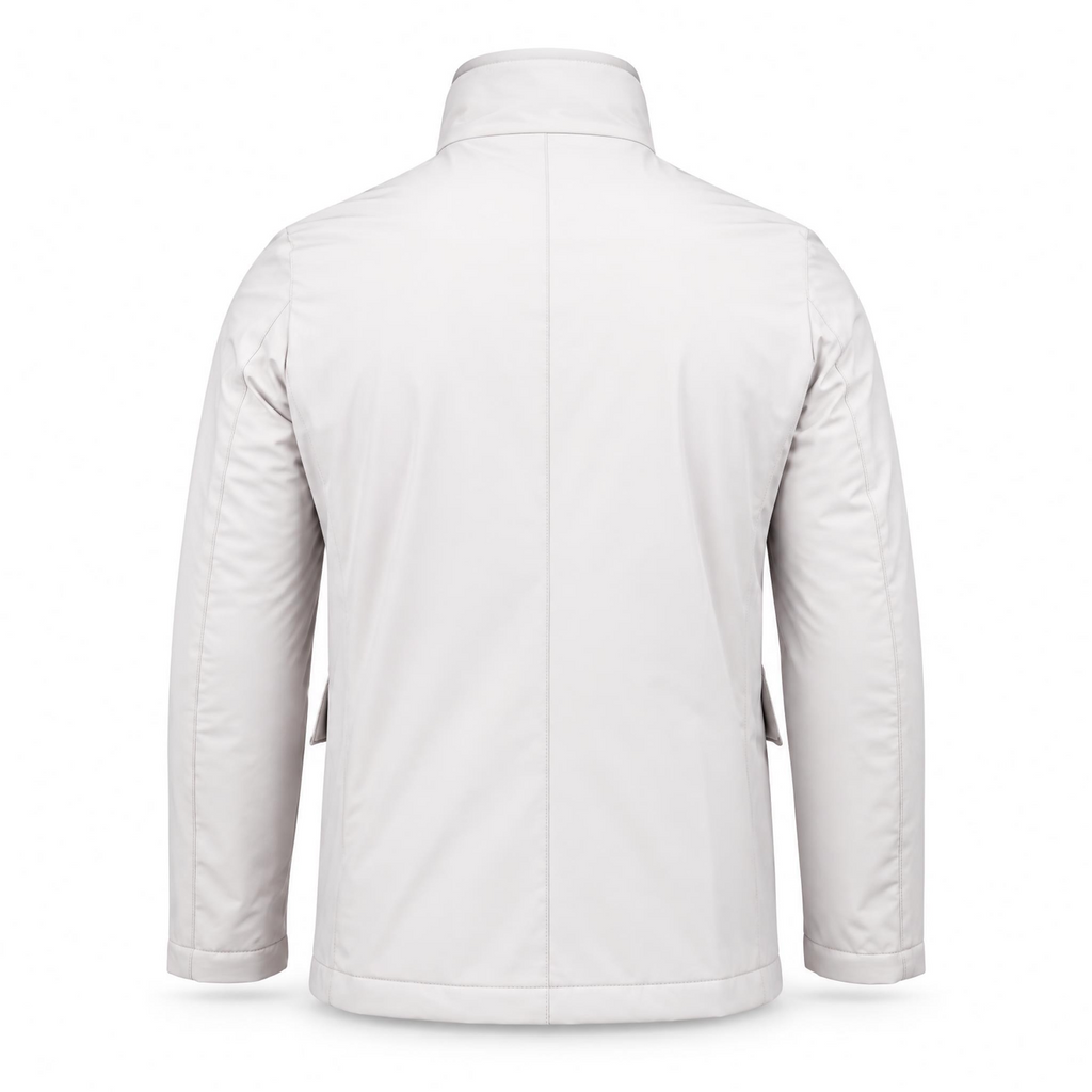 Light Beige Bomber Jacket .Bom003